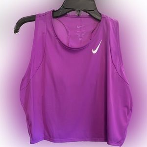 NIKE DRY FIT-Women’s Purple Crop Top, Multiple Sizes